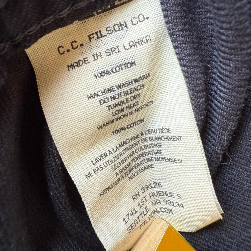 Seattle‎ Kraken CC Filson Guide Shirt Mens button Up Size M. Black $140